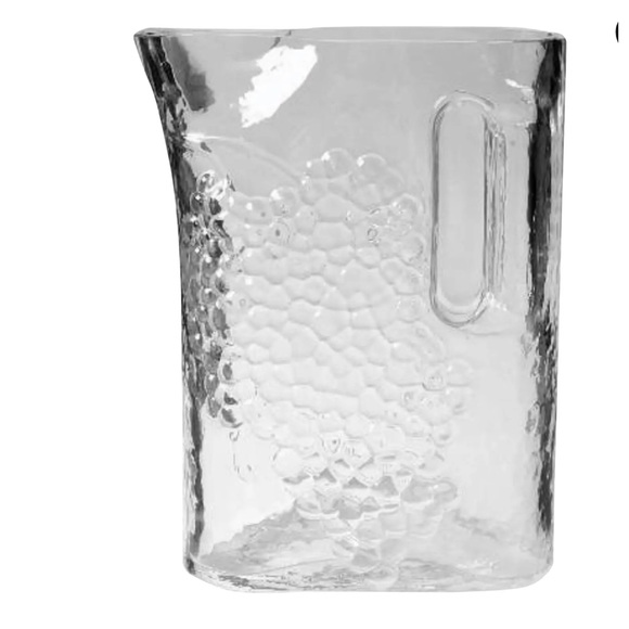 VINTAGE MCM Carl Riedel Austrian Crystal
Grape And Leaf Glass Clear Pitcher